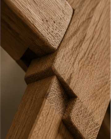 Hand-cut joint detail