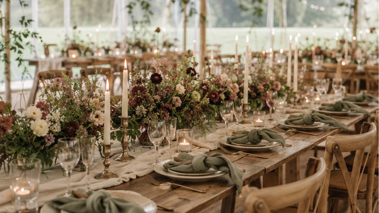 Marquee tablescape